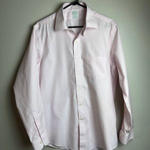 Brooks Brothers Milano pink Stripe Shirt